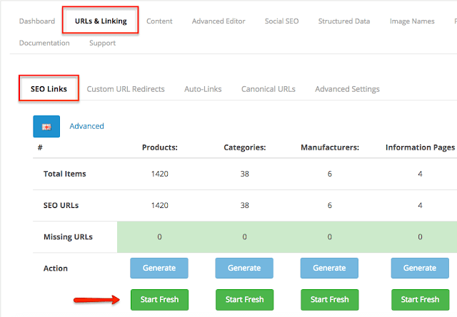 OpenCart Ürün Sayfası URL'lerini optimize edin