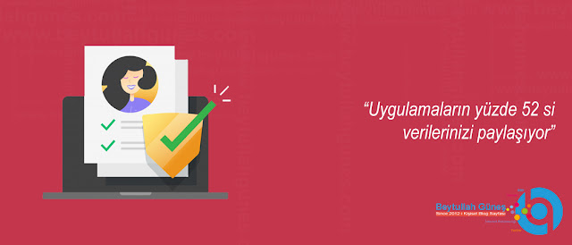 Uygulamaların yüzde 52 si verilerinizi paylaşıyor