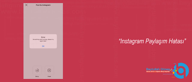 ÇÖZÜM Instagram Paylaşım Hatası