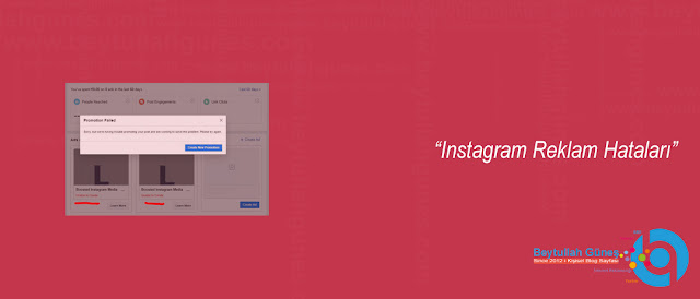ÇÖZÜM Instagram Reklam Hataları