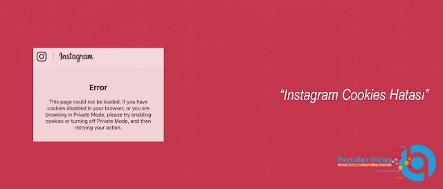 ÇÖZÜM Instagram Cookies Hatası