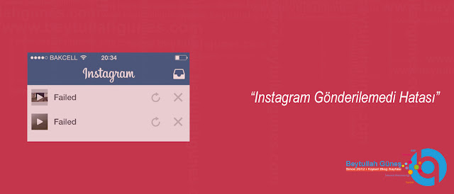 ÇÖZÜM Instagram Gönderilemedi Hatası