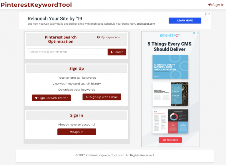 PinterestKeywordTool