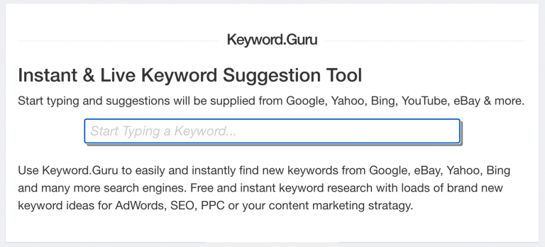 Keyword.Guru