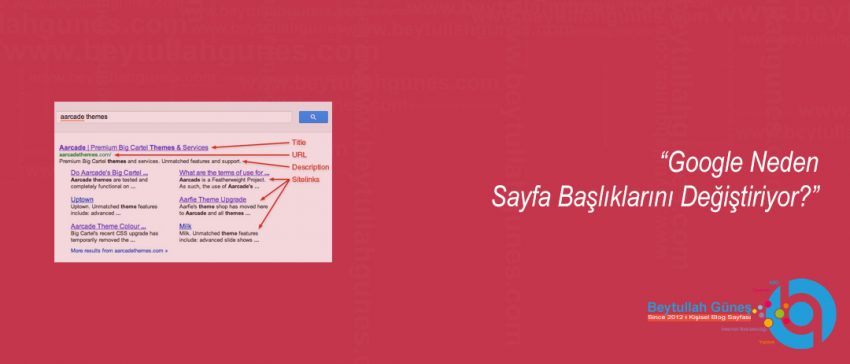 Google Neden Sayfa Başlıklarını Değiştiriyor?
