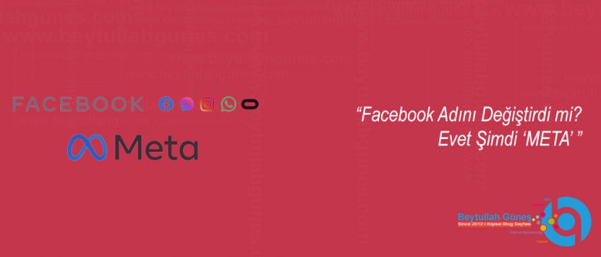 Facebook Adını Değiştirdi mi Evet Şimdi META