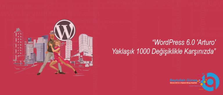 WordPress 6.0 'Arturo' Yaklaşık 1000 Değişiklikle Karşınızda