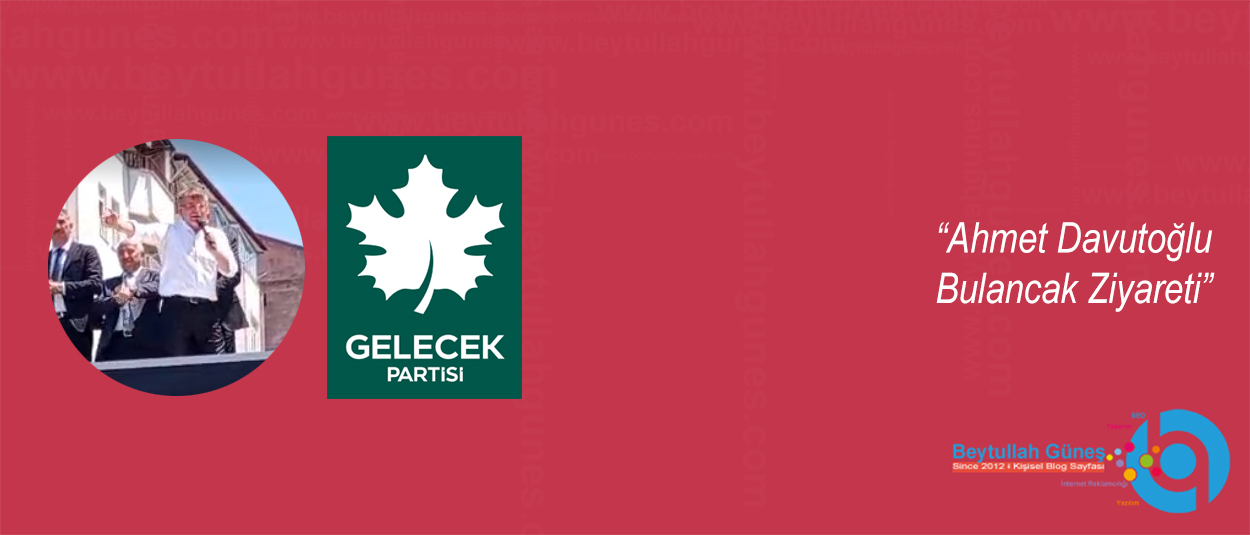 Ahmet Davutoğlu Bulancak Ziyareti