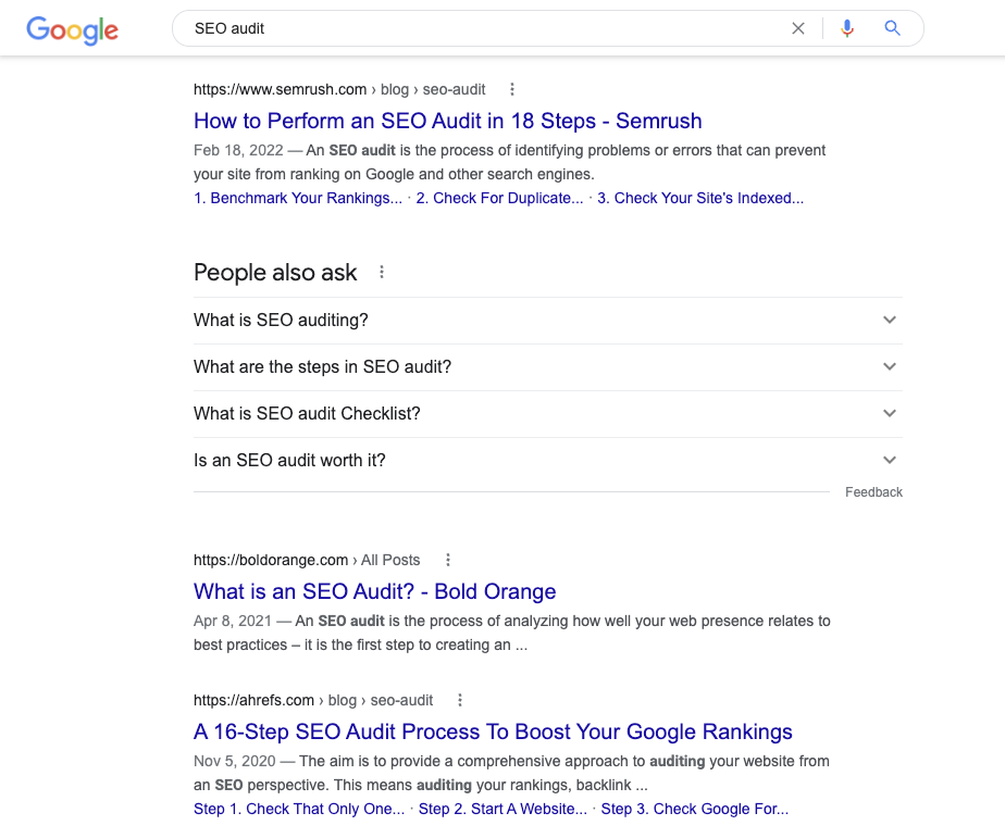 [SEO denetimi] aramasından ekran görüntüsü - Google Tazelik Nasıl Çalışır?
