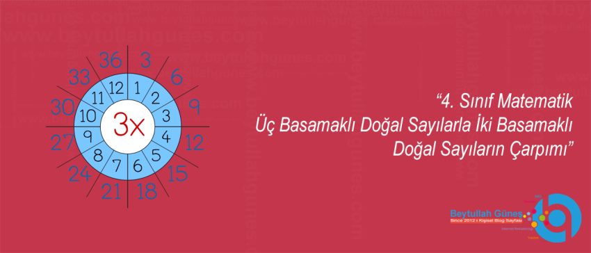 4. Sınıf Matematik Üç Basamaklı Doğal Sayılarla İki Basamaklı Doğal Sayıların Çarpımı