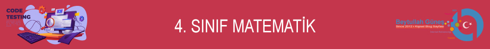 4. Sınıf Matematik