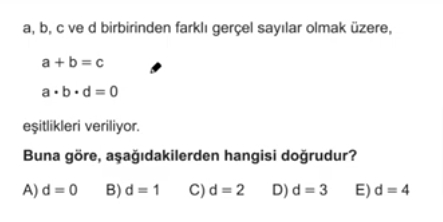 TYT Matematik Temel Kavramlar Soru 4