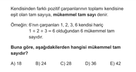 TYT Matematik Temel Kavramlar Soru 7