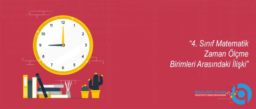 4. Sınıf Matematik Zaman Ölçme Birimleri Arasındaki İlişki